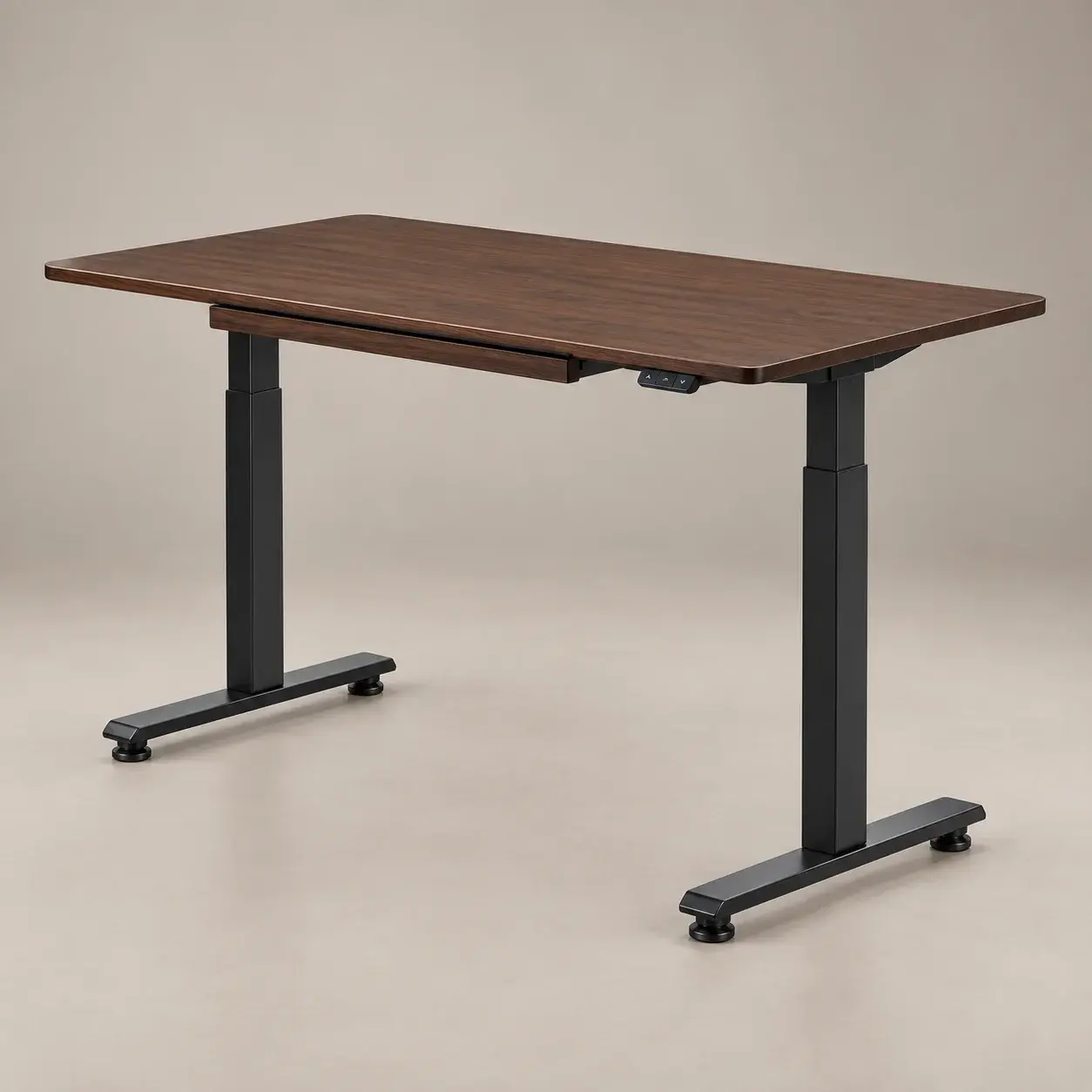Bureau Électrique Japonais en Bois Massif, Réglable en Hauteur, Style Nordique (haut de gamme)