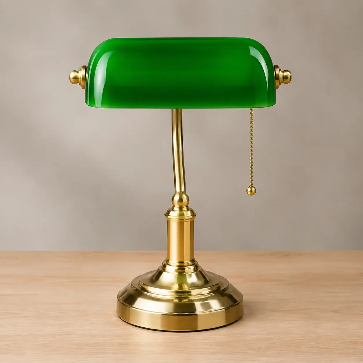 Lampe de Bureau Style Banquier, 2 Ports USB et Charge Sans Fil